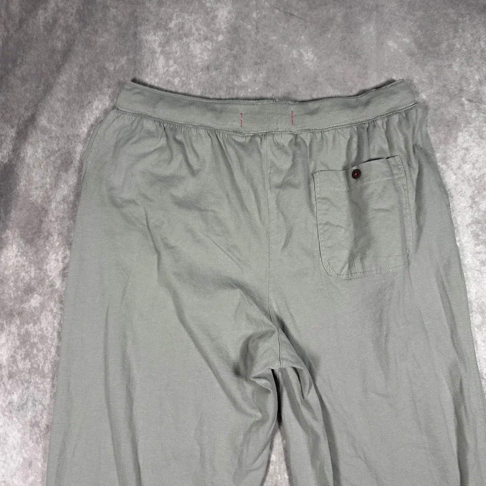 Tommy Bahama Mens Gray Cotton Lounge Pants Large Drawstring Marl Logo Athleisure